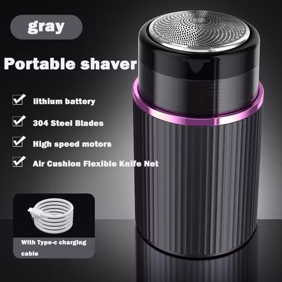 Mini Travel Electric Shaver Pocket Size Waterproof Washable Portable Razor for Men